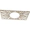 Ekena Millwork Hoover Wood Fretwork Pierced Ceiling Medallion, Birch, 28"W x 14"H x 10 3/8"ID x 3/8"T CMWP28X14X0375HOBI - alternate 3